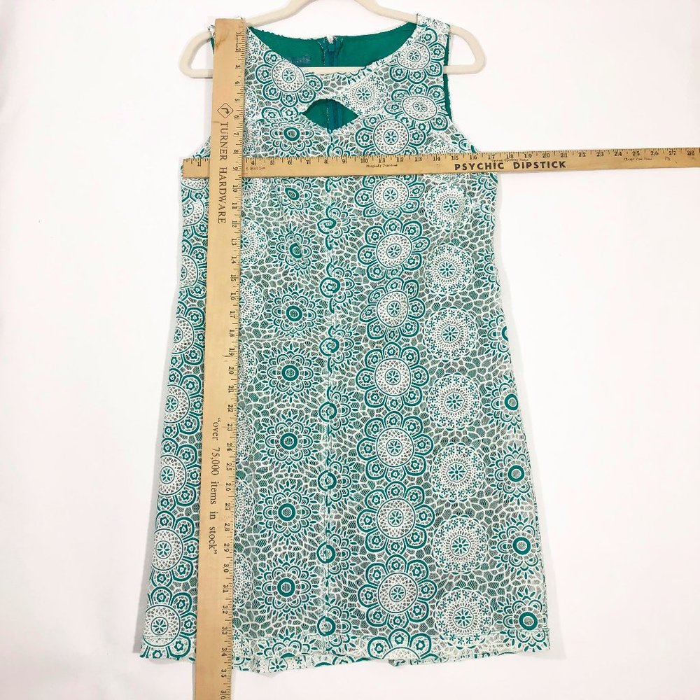 NWT  Pim&Larkin White Lace over Green Lining Dress - Picture 3 of 5